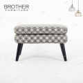 haute qualité populaire en gros tabouret ottoman solide design élégant